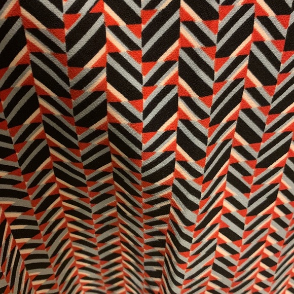 ZARA Chevron Print Wide Leg Pants Size Medium - Picture 7 of 7